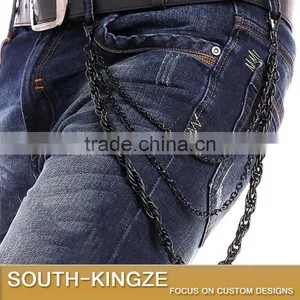 Black Color Punk Style Pants Chain thumbnail-1
