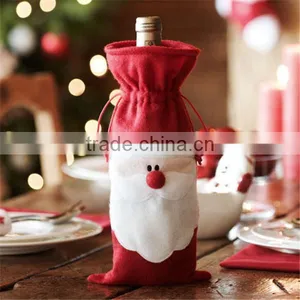 Green Christmas Tree Felt Wine Bottle Size Small Gift Bag/wrapping thumbnail-2