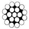 AISI 304 1x19 Stainless Steel Wire Rope For Light Industry , Rotation Resistant thumbnail-1