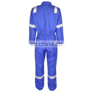 Custom 100%cotton Fire Retardant Protection Coverall for Oil Industry thumbnail-2