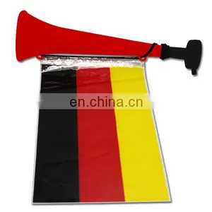 German Fan Plastic French Horn With Flag thumbnail-2