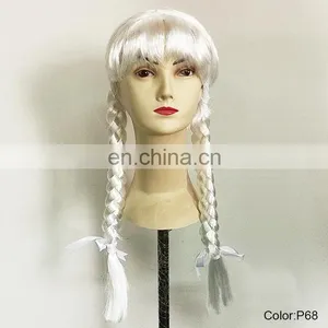 White Party Wigs With Braids P-W215 thumbnail-1