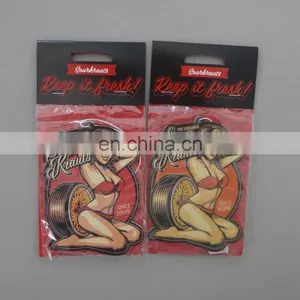 2017 Best Selling Custom Absorbing Paper Hang Car Air Freshener thumbnail-1