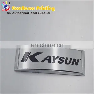 Customized Electronic Label Adhesive Logo Metal Craft Badge thumbnail-1