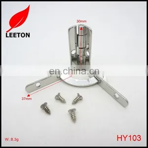Shiny Nickel Quadrant Box Hinge thumbnail-1