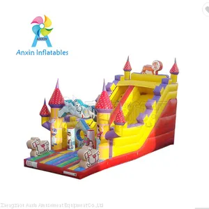 New Design Inflatable Sliding Slide Aladdin With Obstacle Jumping Areas thumbnail-1