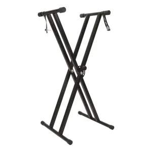 Heavy-Duty Double X Frame Electronic Type Music Keyboard Stand thumbnail-1