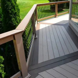 Durable Waterproof Wood Plastic Composite WPC Decking Board thumbnail-4
