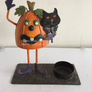 Halloween Pumpkin With Candleholder thumbnail-1