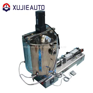 Semi-automatic Hot Sauce Filling Machine With Mixer and Heater thumbnail-1