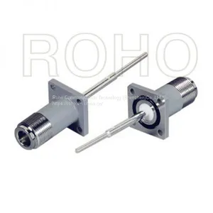 Low Pim 4 Hole Flange RF Coaxial N Connector for Coaxial Cable thumbnail-4