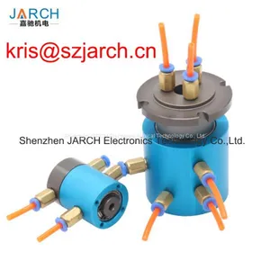 Rotary Unions Slip Ring With Centre Hole 30mm, 2 in 2 Out Joint G1/8 With Electrical Wires thumbnail-1