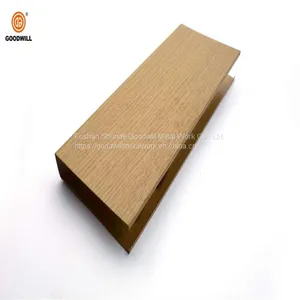 Decorative Linear Pipe U Shaped Suspended Aluminum Metal False Square Tube Baffle Ceiling thumbnail-5