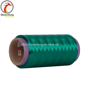Green UHMWPE Dyed Yarn,high Strength Colorful Polyethylene Filament Yarn for Fishing Lines 50D thumbnail-1