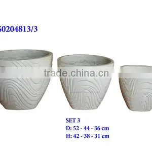 Glossy Light Cement Planters | S0204813/3 thumbnail-1