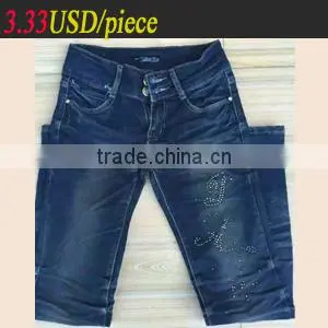 China Factory Cheap Stock Jeans Pants Women,stock Lot Jeans Women Pants,women Jeans Pants thumbnail-3
