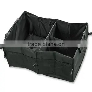 Multipurpose Cargo Trunk Storage Car Console Foldable Black Premium Quality Leakproof Heavy Duty Black Vehicle Organizer-Great F Quality Choice thumbnail-2
