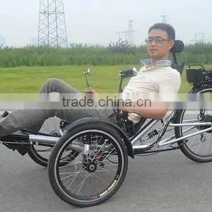 3x7 Gears One People Electric Recumbent Tricycle thumbnail-5