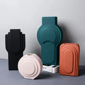 Degradable Non-Deformable Nordic Luxurious Style Ceramic Vase, Model Room Soft Decoration thumbnail-5
