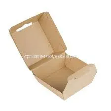 Kraft Sustainable Packaging Small Clamshell Packaging Eco Friendly Food Packaging thumbnail-1
