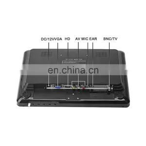 Computer 12'' Hd/Av/Vga Input Full Hd Bnc CCTV Widescreen Lcd Display Pc Monitor thumbnail-5