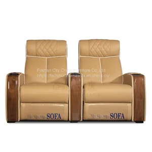 Luxury Home Cinema Power Motion Reclining Chair Cinema Theater Villa Reclinable Sofas thumbnail-3