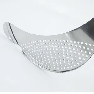Kitchen Stainless Steel Fruits and Vegetables Washing Strainer Draining Colander Basket Durable Hander & Base Mesh Colanders thumbnail-5