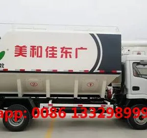 HOT SALE! YUEJIN Brand 130hp Diesel 8cbm 4T Bulk Feed Transported Vehicle for Chickenfarm for Sale thumbnail-5