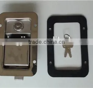 03101 Trailer Trucks Door Stainless Steel Paddle Handle Lock thumbnail-2