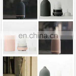 2022 Home Ceramic Ultrasonic Aroma Diffuser With Led Light Essential Oil Perfume Diffuser thumbnail-5