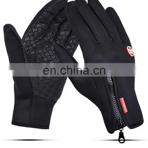 Wholesale Waterproof Black Neoprene Fabric With Touchscreen Fingers Outdoor Sport Diving Protective Glove thumbnail-2