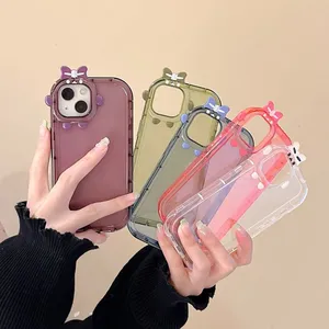 Amazon Hot Selling Smart Cartoon Lens 13 / 14 Macarone For I Phone 11 / 12 Pro Max Fall Proof 2d Tpu Sublimation Phone Case thumbnail-1