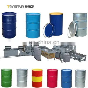 Fully Automatic Stainless Steel 55/42/36 Gallon Steel Drum Manufacturing Oil Drum Production Line thumbnail-2