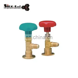 R410 R22 R134a Válvula de torneira para latas de latão de refrigeração Abre-latas de refrigerante HS338 CT338 CH338 HS339 CT339 CH339 thumbnail-2
