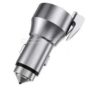 Mini Portable 17W High-quality Rescue Life-saving Dual Usb Quick Car Charger thumbnail-4