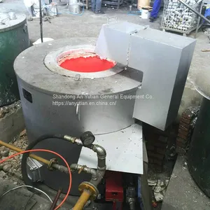Small Electric Crucible Aluminum Copper Melting Furnace thumbnail-1