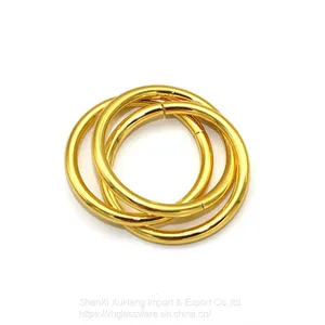Fast Shipping Gold Silver Colored Napkin Ring For Wedding Table Decoration thumbnail-5