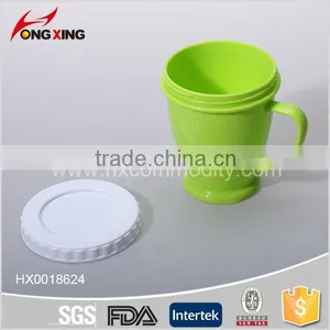 300ML PP PLASTIC MUG WITH LID FOR OFFICE thumbnail-3