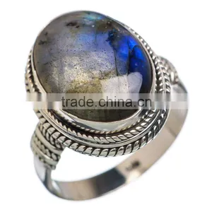 LABRADORITE RING ,WHOLESALE SILVER JEWELRY,SILVER EXPORTER,SILVER JEWELRY FROM INDIA thumbnail-1