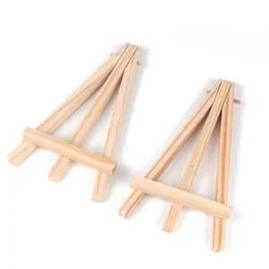 8*15cm Mini Easel With 10*10cm Canvas for Kids Solid Wooden Easel Canvas Small Easel Multi Size thumbnail-4