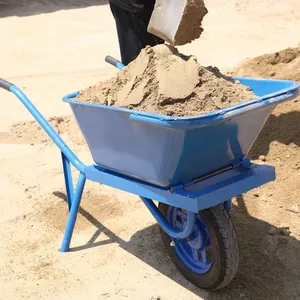 Single Wheel Handling Cart Wheelbarrows Trolley thumbnail-5