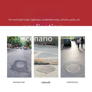 Lubao Manufacturer of Ductile Iron Round Manhole Covers 800*900 for Municipal Inspection Wells, Heavy-duty Valves, Factories and Warehouses thumbnail-4