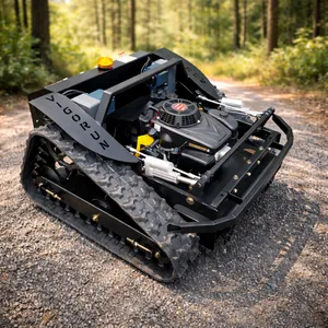 Wireless Industrial Tracked Weeding Machine VTLM600 Brushless Motor Loncin 224cc Gas Engine Remote Control Steep Slopes Factory thumbnail-1