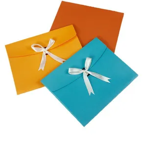 New Design Envelope Luxury Paper Box With Ribbon thumbnail-1