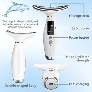 7-color LED Facial and Neck Massager, Suitable for Anti-aging Home Care. thumbnail-2
