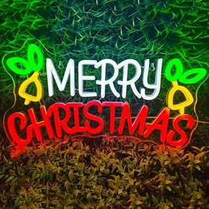 Customized Outdoor Merry Christmas Neon Sign Led Light Home Decor Neon Sign Christmas Lighted Signs thumbnail-1
