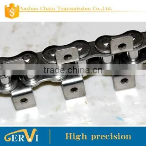 Roller Chain Stainless Steel Material 80R-1 With Both Side One Hole Attachment thumbnail-4