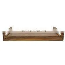 Environmental Shabby Chic Wooden Serving Tray With Handles Wholesale thumbnail-4