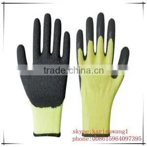 High Quality Orange Latex Coated Glove Working Cotton Glove Rubber Safety Glove thumbnail-6