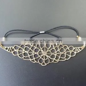 Europe and the United States Bride Luxury Shiny Diamond Crystal Stone Hair Band thumbnail-3
